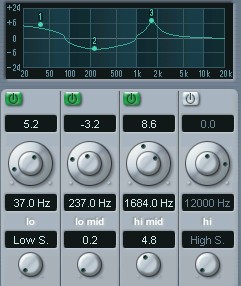 Egaliseur soft : Cubase SX
